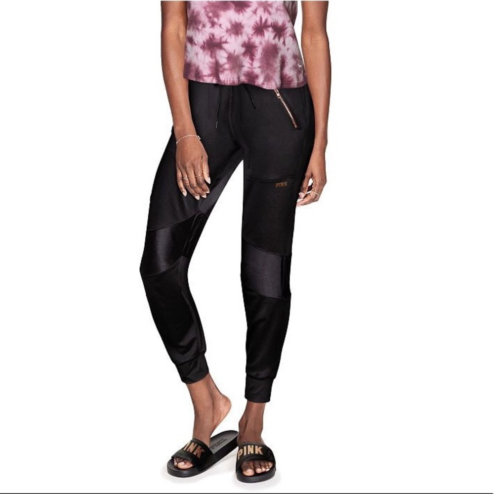 Victoria secret pink ultimate fashion moto jogger